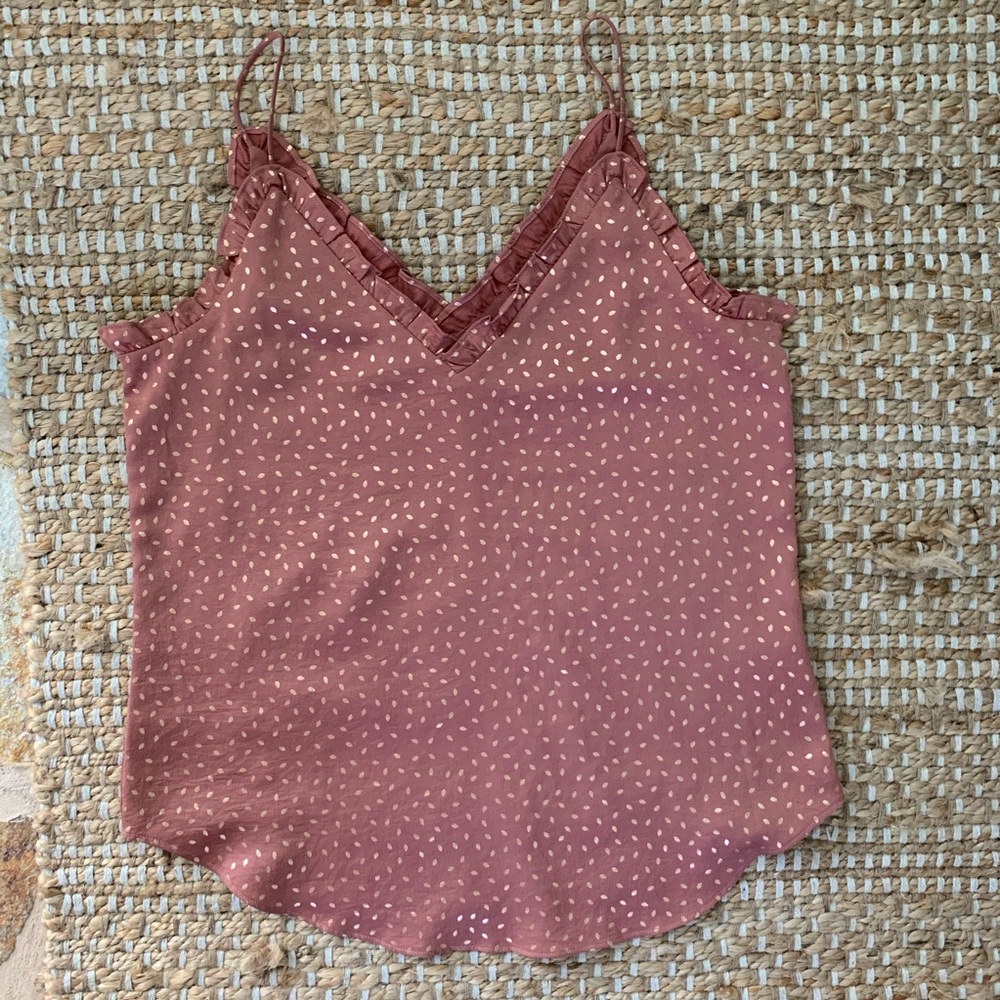 Express gold dot cami top